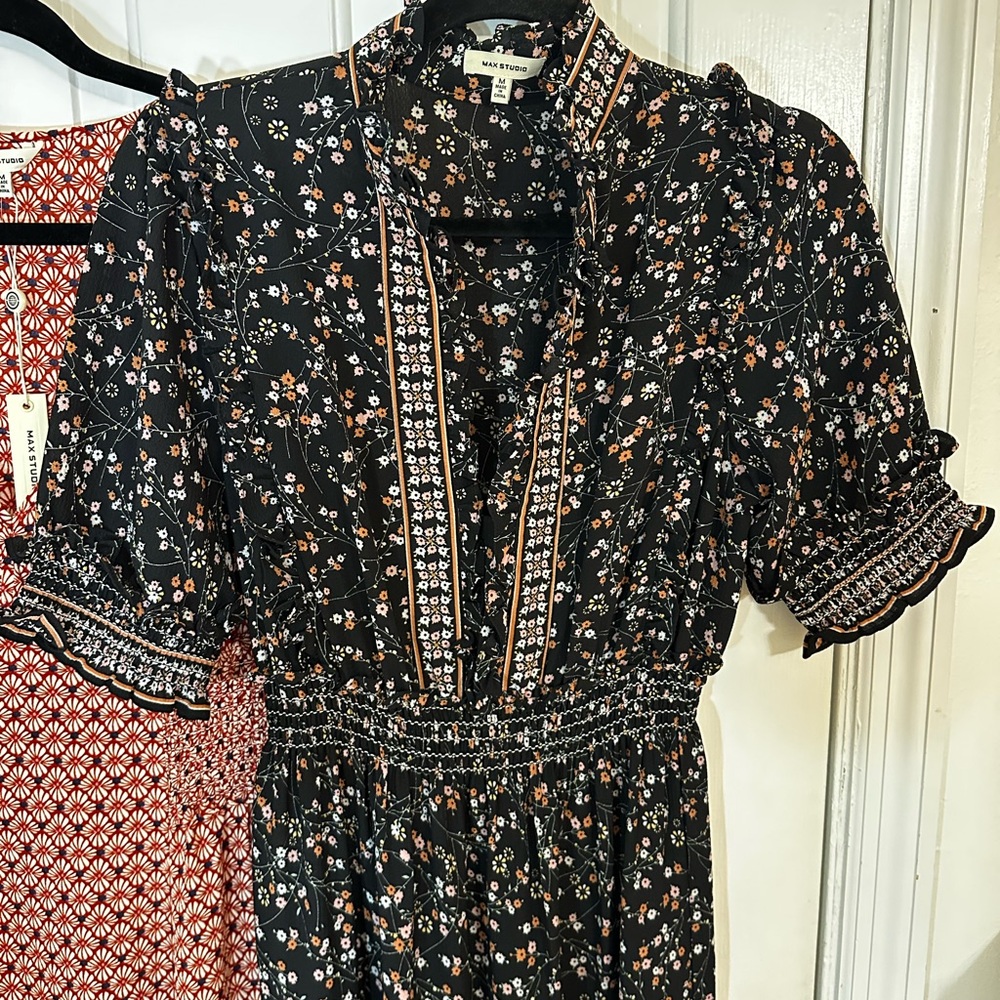 Set of Max Studio Floral Dresses Size M - Picture 3 of 10